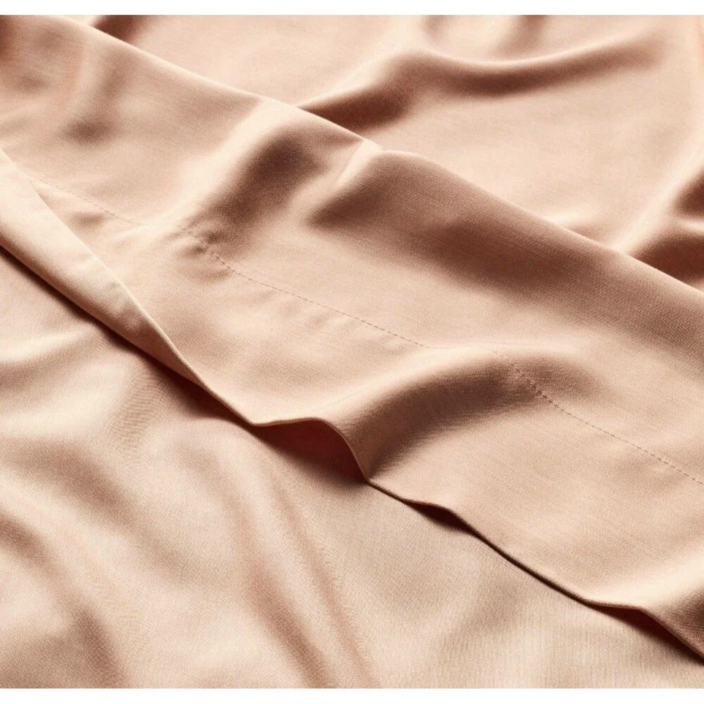 Queen 400 Thread Count Percale Sheet Set Light Adobe Clay - Casaluna NEW